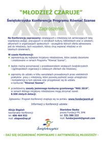 M�odzie� Czaruje - �wi�tokrzyska konferencja programu R�wna� Szanse - 2