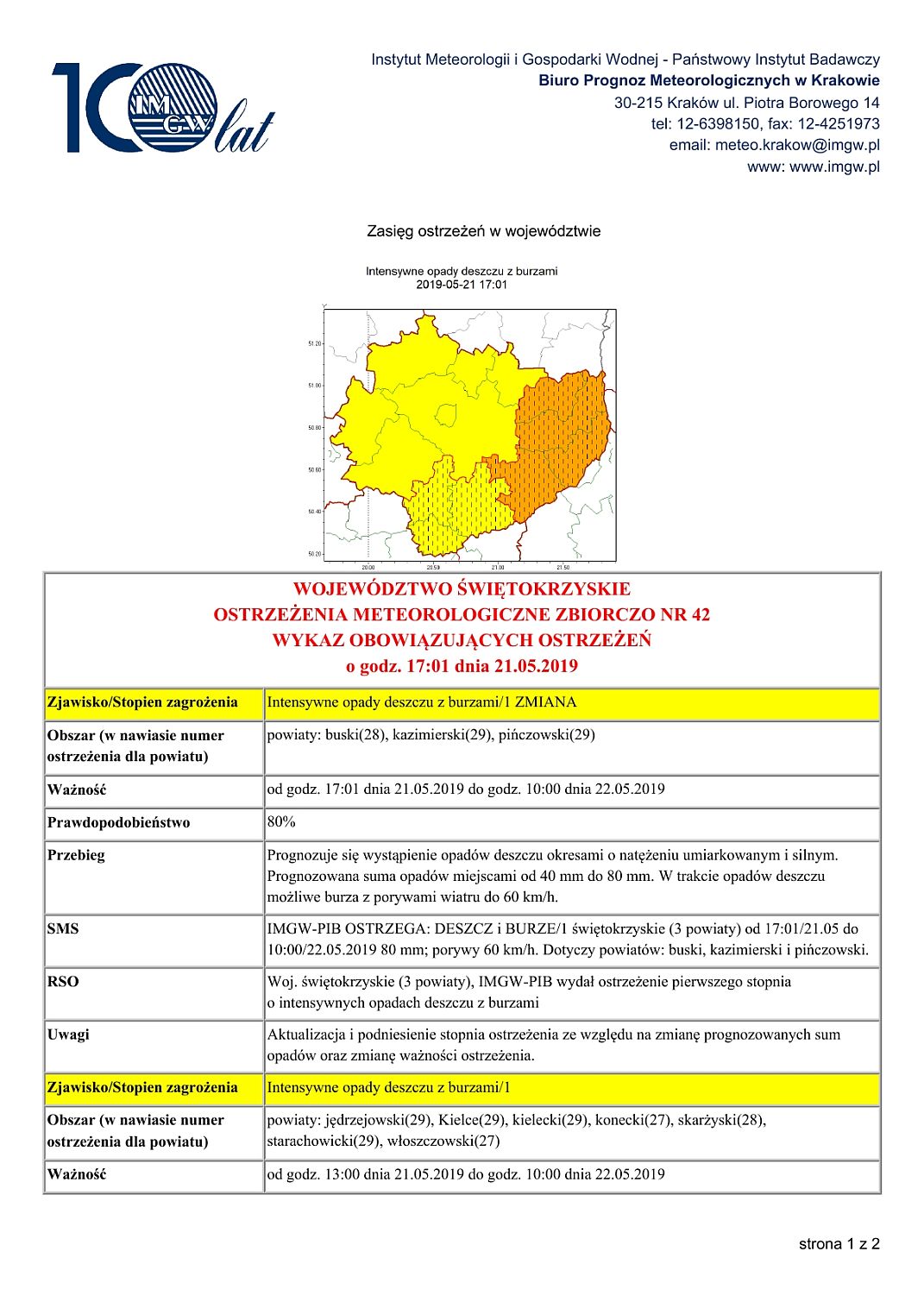 Ostrzeżenie meteorologiczne